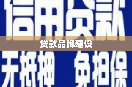 博望贷款品牌建设