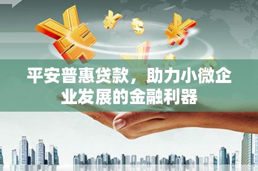 博望平安普惠贷款，助力小微企业发展的金融利器