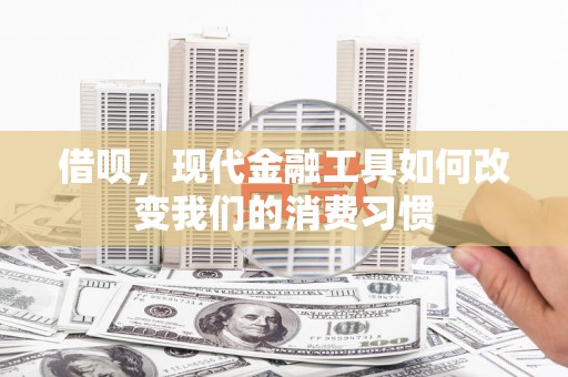 博望借呗，现代金融工具如何改变我们的消费习惯