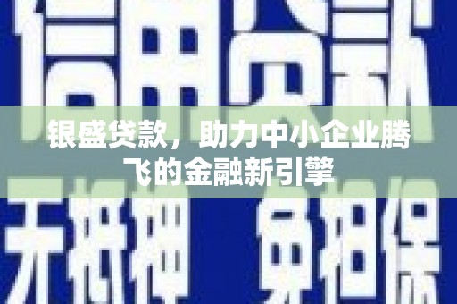 博望银盛贷款，助力中小企业腾飞的金融新引擎