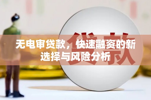博望无电审贷款，快速融资的新选择与风险分析
