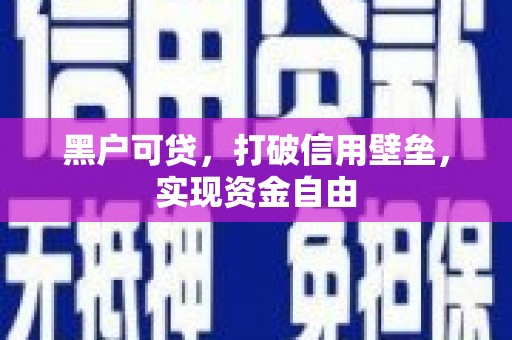 博望黑户可贷，打破信用壁垒，实现资金自由