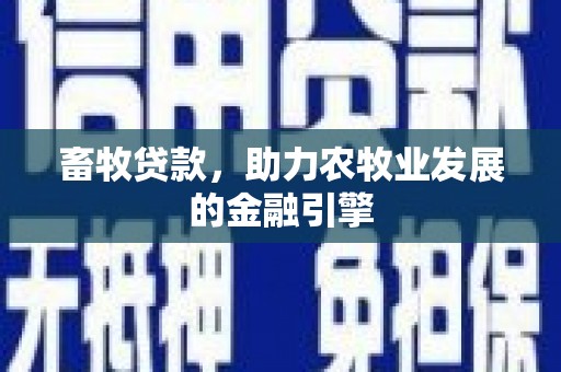 博望畜牧贷款，助力农牧业发展的金融引擎