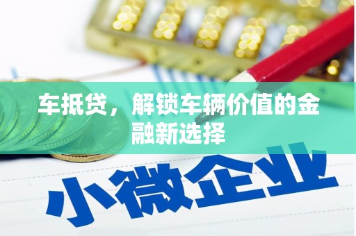 博望车抵贷，解锁车辆价值的金融新选择
