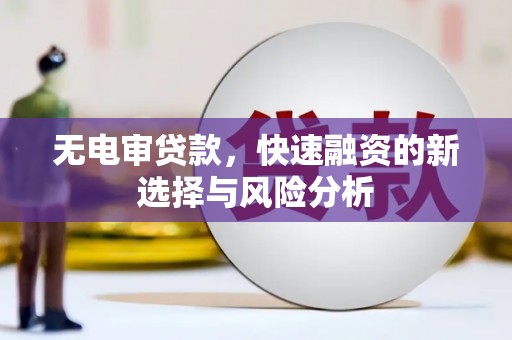 博望无电审贷款，快速融资的新选择与风险分析