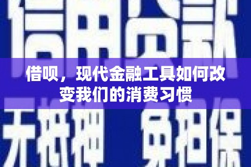 博望借呗，现代金融工具如何改变我们的消费习惯