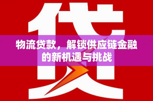 博望物流贷款，解锁供应链金融的新机遇与挑战